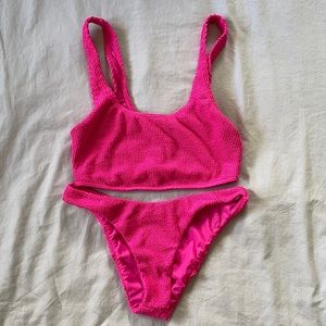 ✨NWOT Billabong Shaka Pink Bikini Set Med Bottom Lrg Top✨